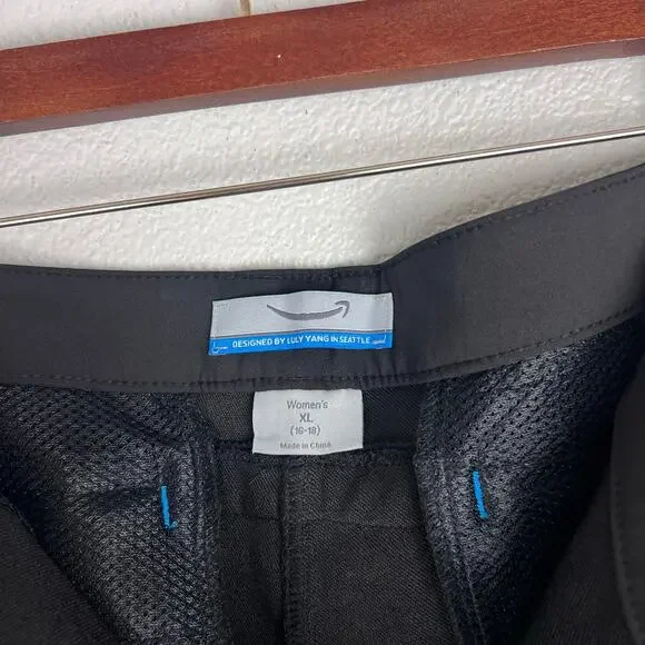 Amazon Women’s Cargo Work Pants XL Black Luly Yang Stretch Uniform Utility - Picture 6 of 9